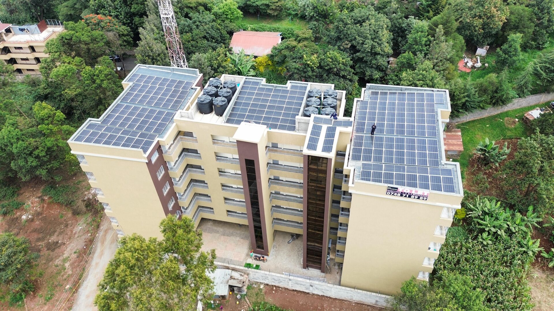 Solar panel array Kenya
